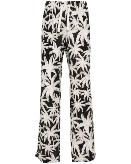 Palm Angels palm-tree print loose trousers