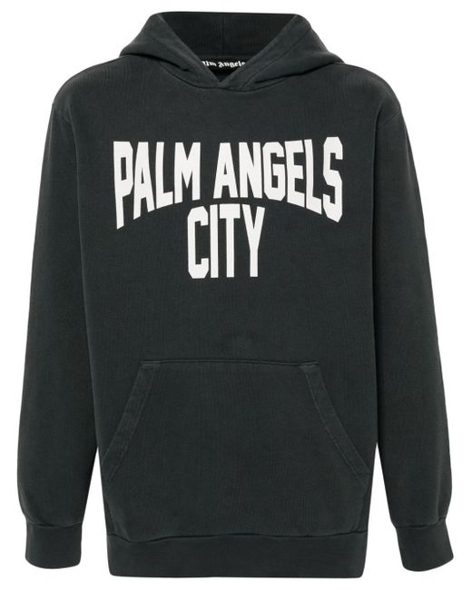 Palm Angels logo-print hoodie
