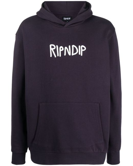 Ripndip logo-print hoodie