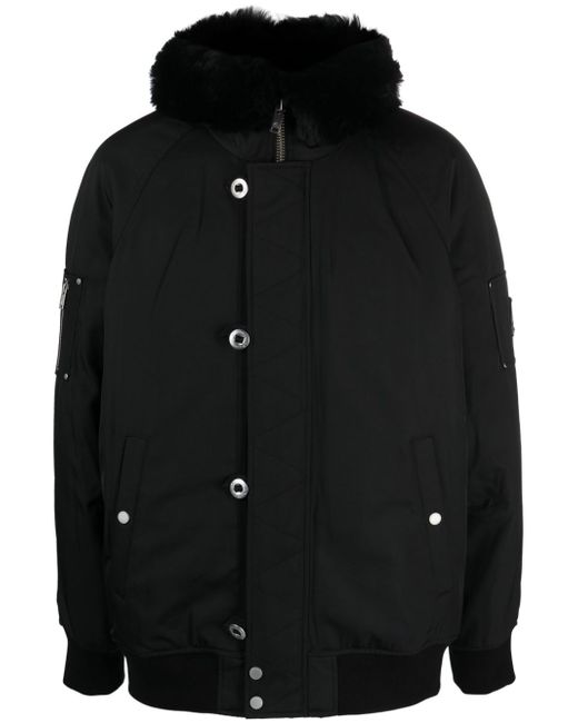 Moose Knuckles shearling-hoodie padded jacket