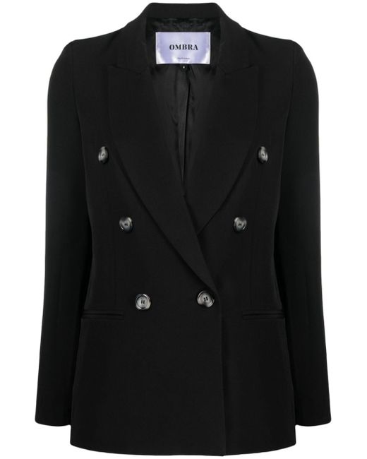 Ombra Milano double-breasted notched-lapels blazer