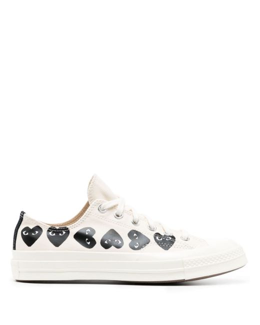 Comme Des Garçons Play X Converse Multi Hearts-print low-top sneakers