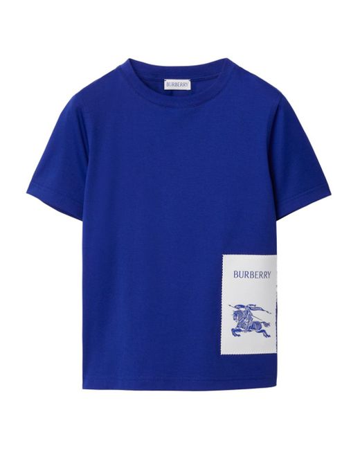 Burberry Kids Equestrian Knight-appliqué T-shirt
