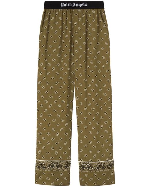 Palm Angels paisley-print straight-leg trousers