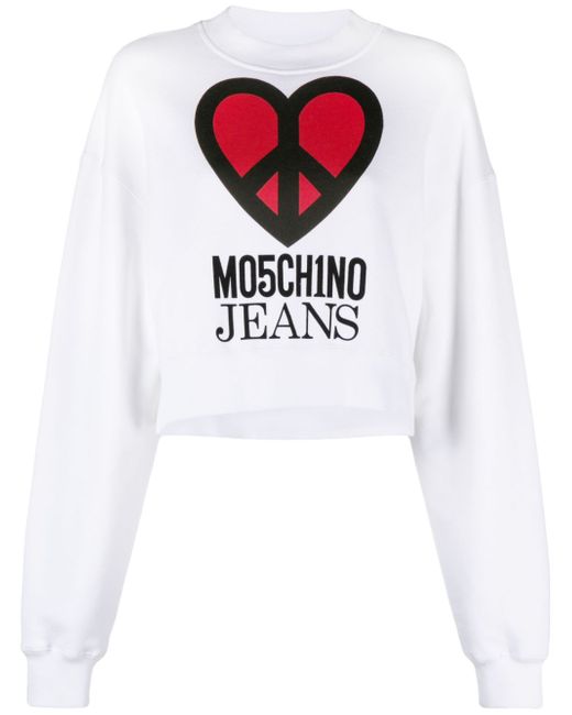 Moschino Jeans graphic-print jersey sweatshirt