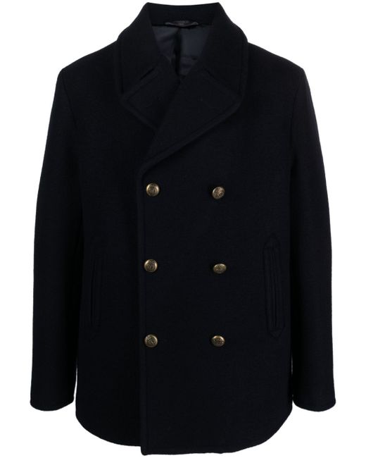 Circolo 1901 notched-lapels virgin wool double-breasted coat
