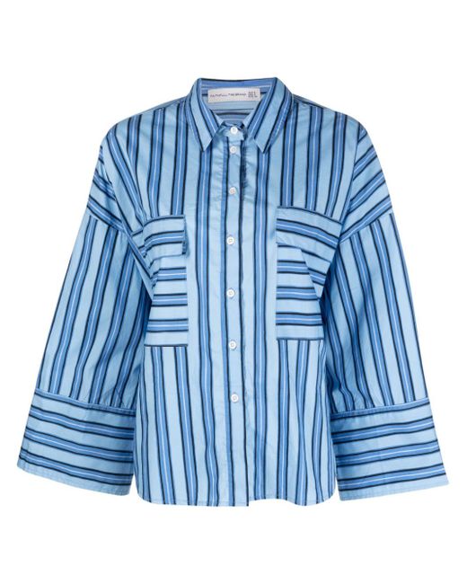 Faithful the Brand multi-way striped organic-cotton shirt