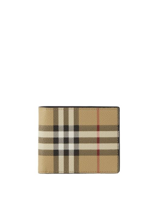 Burberry Vintage Check leather bifold wallet