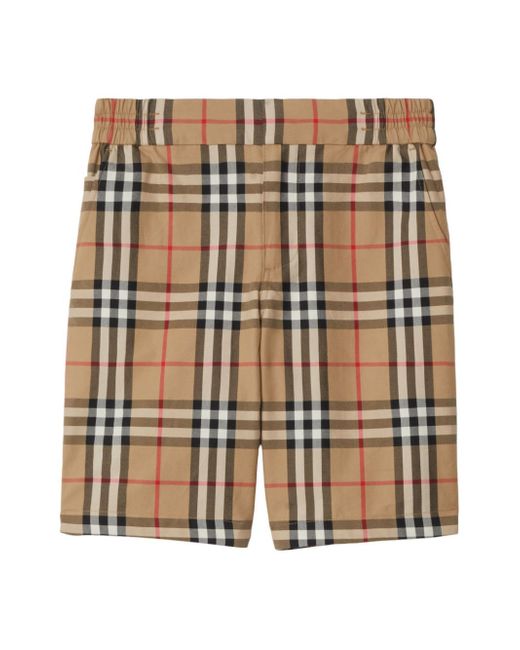 Burberry Kids Vintage Check elasticated shorts