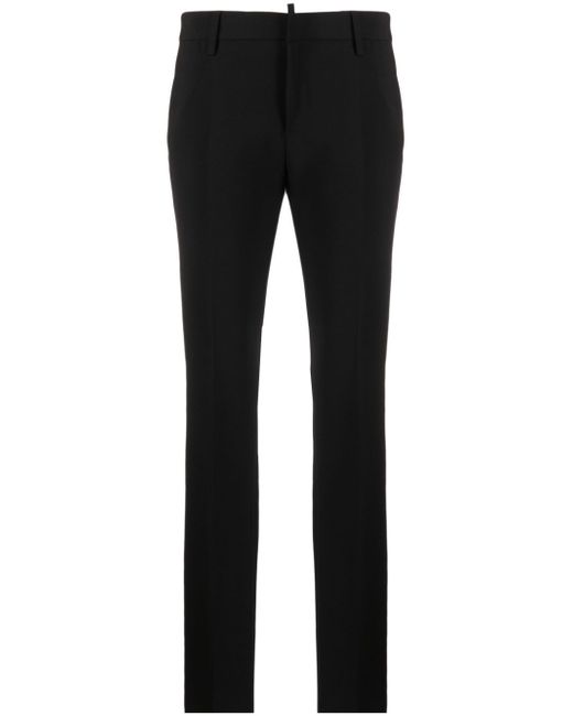 Dsquared2 logo-plaque tailored slim-fit trousers