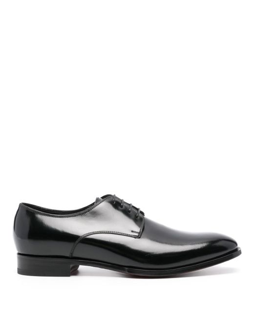 Tagliatore panelled patent leather oxford shoes