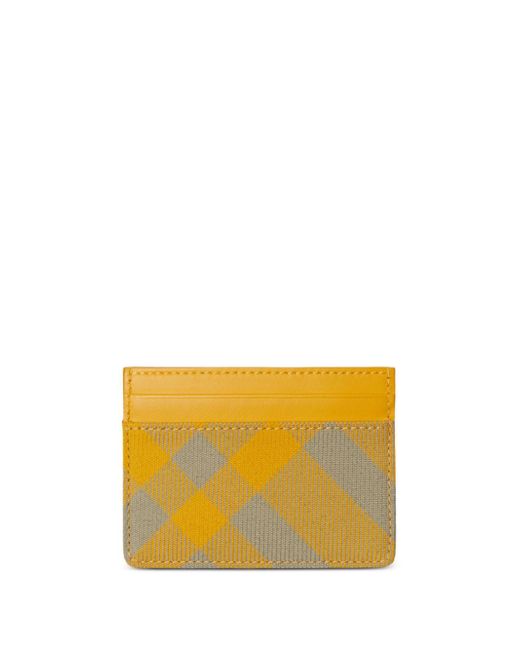 Burberry checked leather cardholder