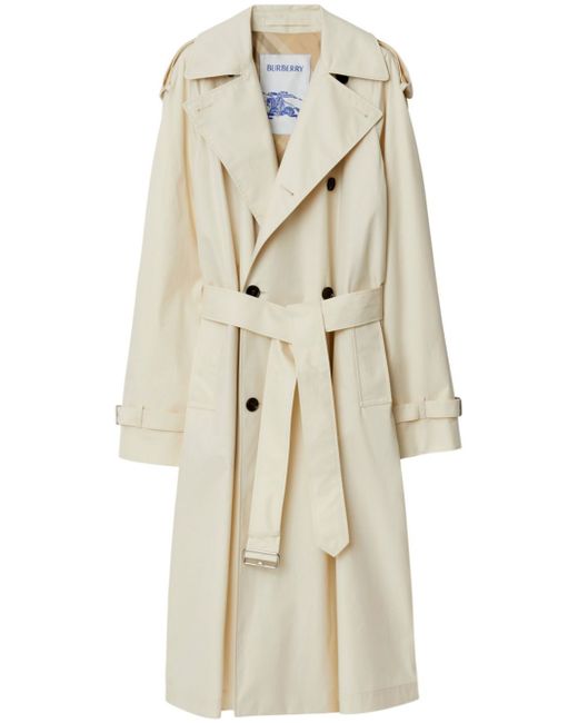 Burberry double-breasted cotton trench coat