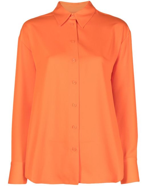 Calvin Klein spread-collar long-sleeve shirt