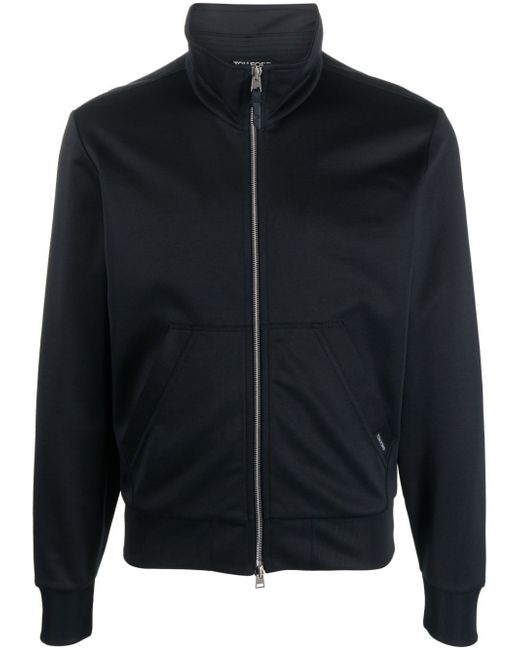 Tom Ford zip-up leather bomber jacket