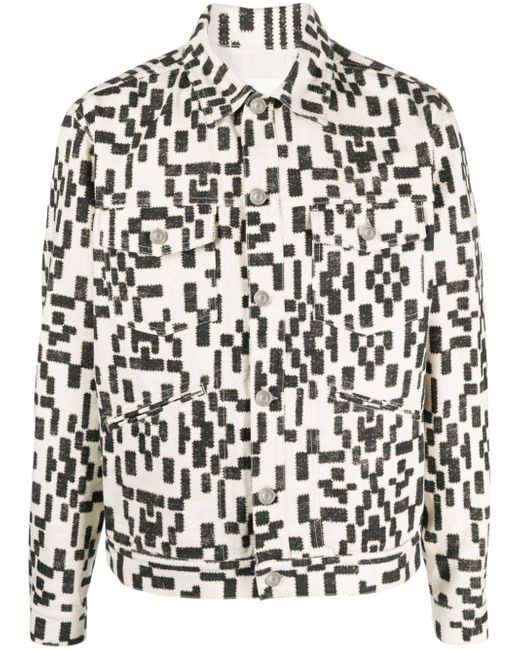 Marant geometric-print shirt jacket
