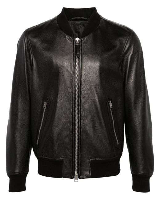 Tom Ford grained-leather bomber jacket