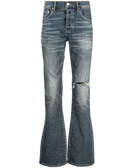 Purple Brand P004 low-rise flared jeans