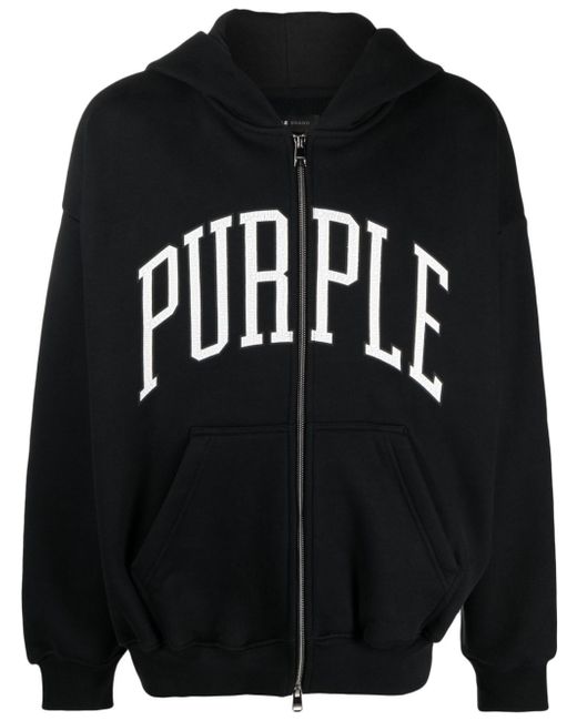Purple Brand logo-print hoodie