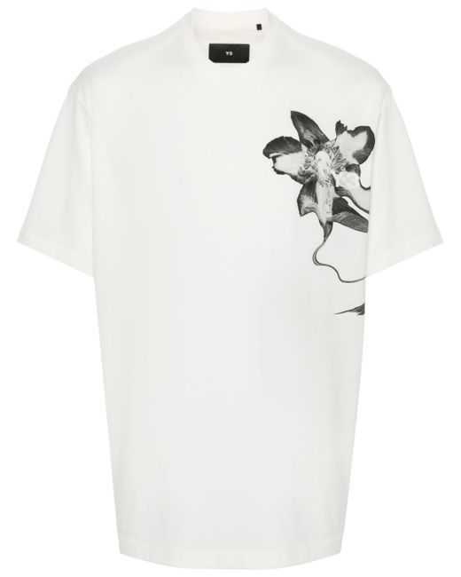 Y-3 x Adidas floral-print T-shirt