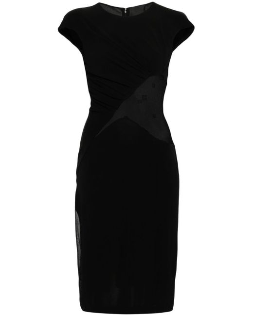Givenchy panelled crepe midi dress