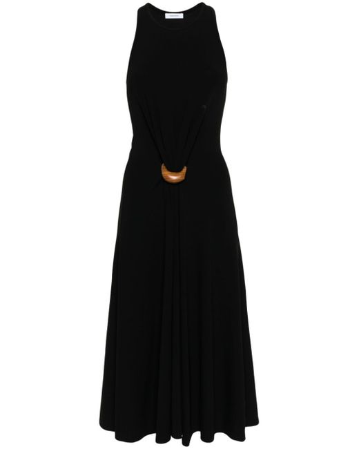Ferragamo wooden-buckle sleeveless dress