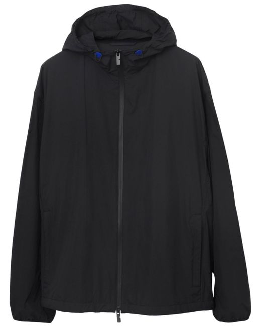 Burberry EKD-embroidered hooded lightweight jacket
