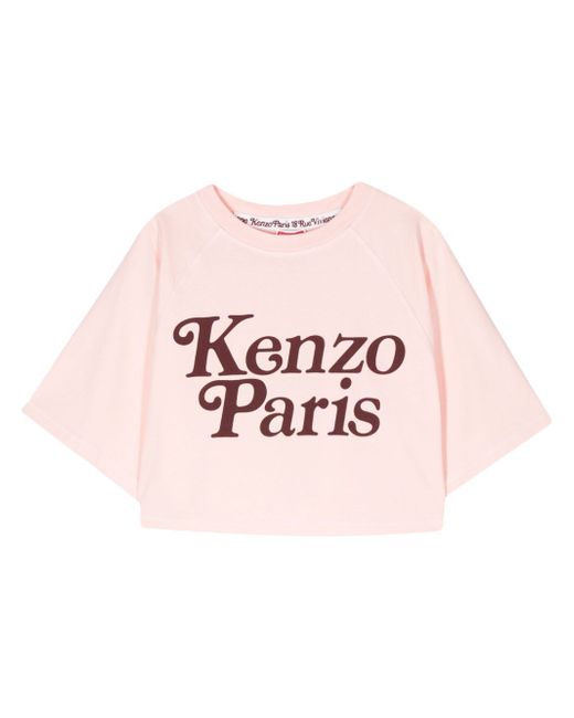 Kenzo x Verdy logo-print cropped T-shirt