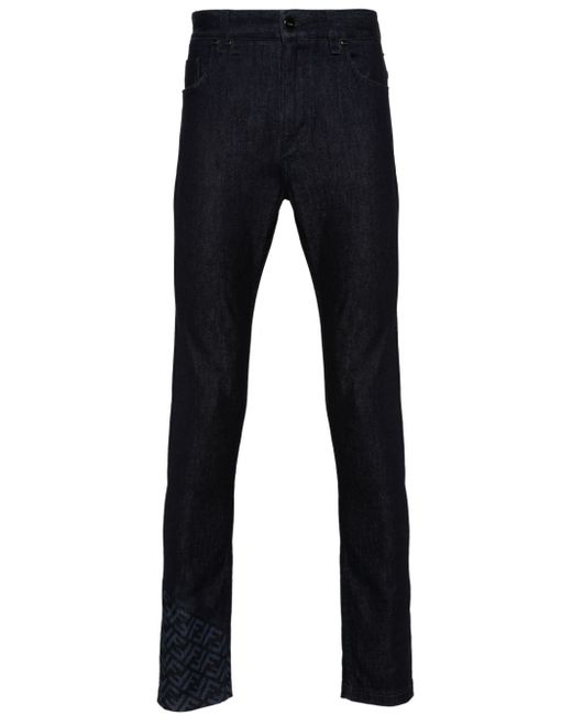 Fendi FF-print-detail jeans