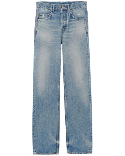 Saint Laurent high-waisted wide-leg jeans