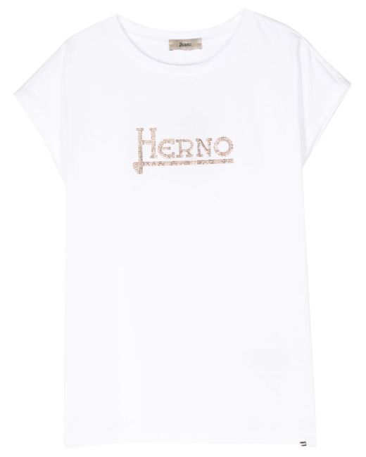Herno studded-logo T-shirt