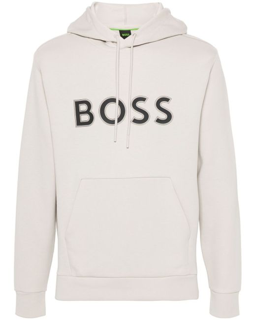 Boss logo-stamp hoodie