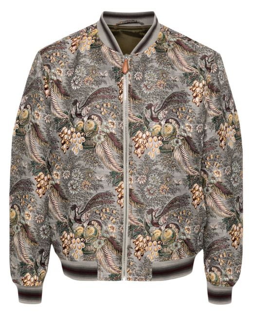 Etro patterned-jacquard bomber jacket