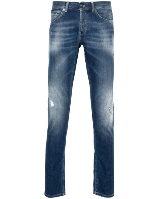 Dondup logo-print distressed jeans