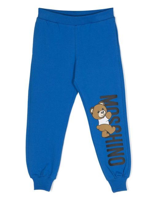 Moschino Kids Teddy Bear-print track pants