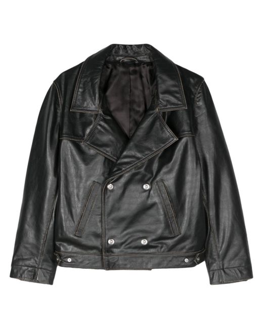Victoria Beckham double-breasted leather jacket