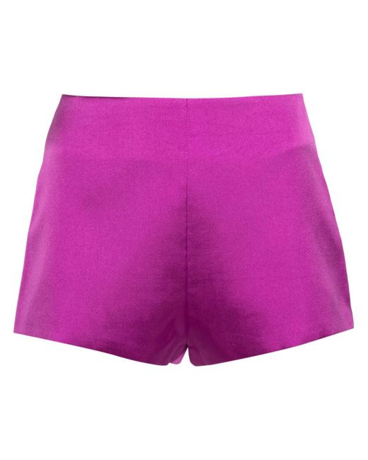 The Andamane satin high-waisted shorts