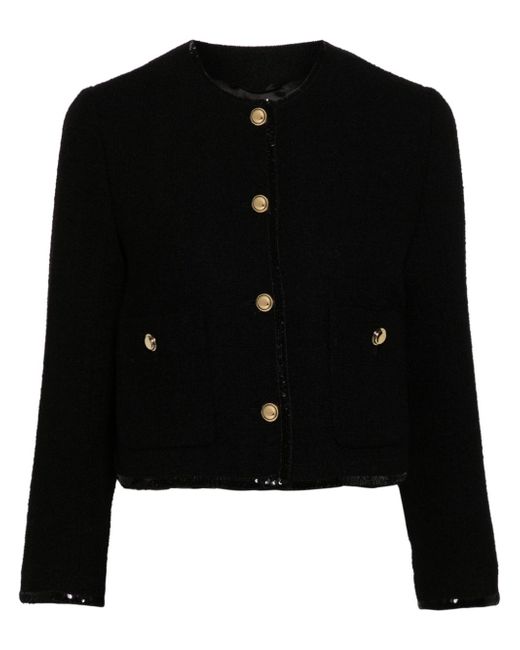 Miu Miu sequin-embellished tweed jacket