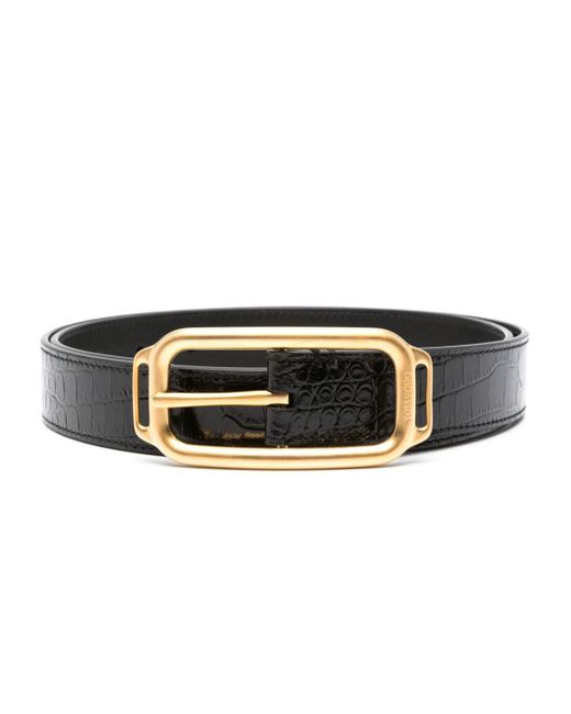 Tom Ford crocodile-effect leather belt