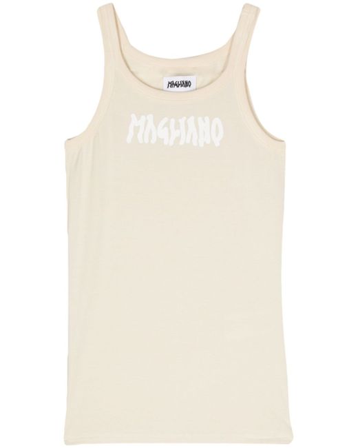 Magliano logo-print sleeveless top