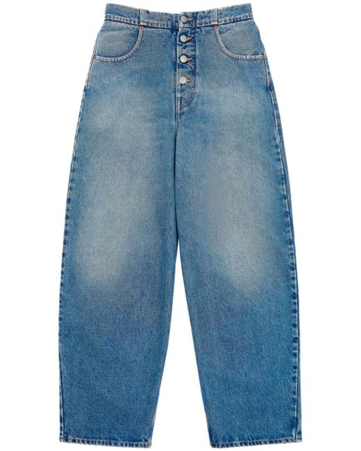 Mm6 Maison Margiela wide-leg cotton jeans