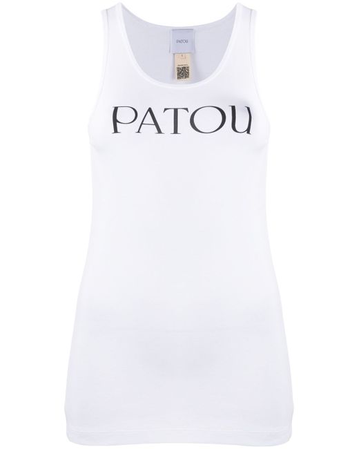 Patou logo print tank top