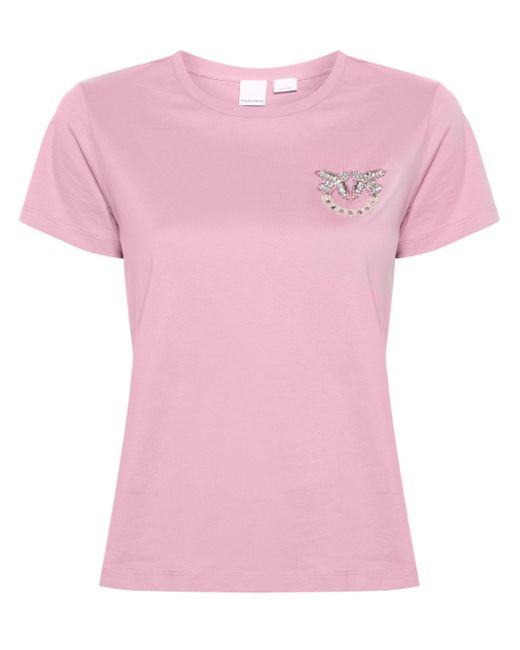 Pinko rhinestone-embellished T-shirt