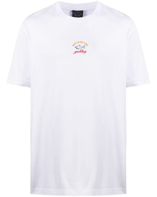 Paul & Shark crew neck printed logo T-shirt