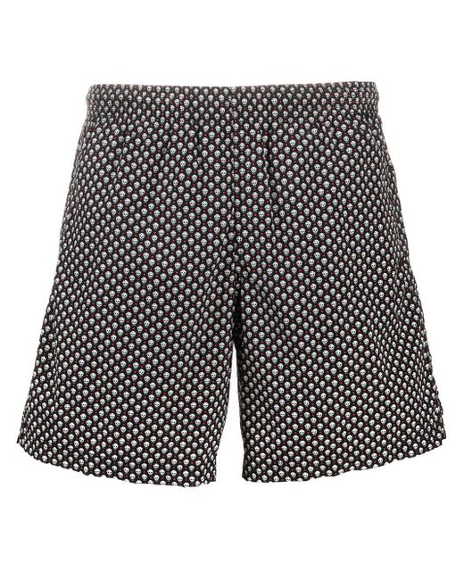 Alexander McQueen skull pattern swim shorts