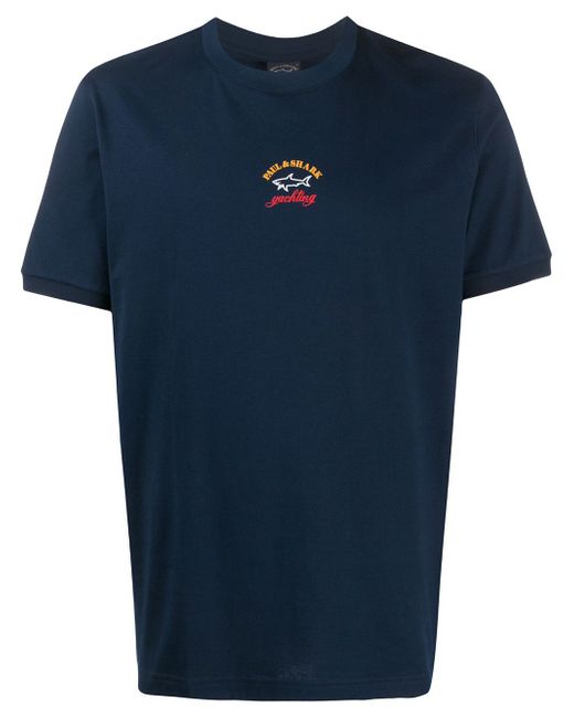 Paul & Shark crew neck logo print T-shirt