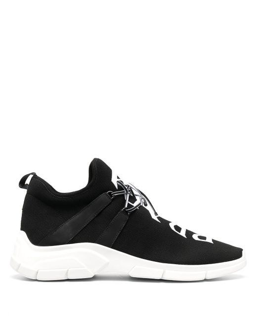 Prada two-tone lace-up sneakers
