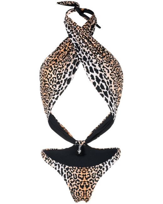 Reina Olga Showpony leopard print swimsuit