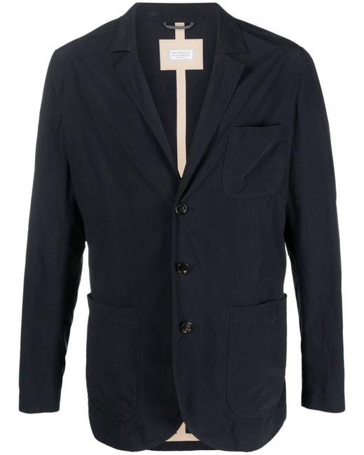 Brunello Cucinelli patch-pocket single-breasted blazer