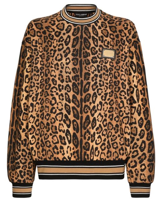 Dolce & Gabbana leopard-print sweatshirt